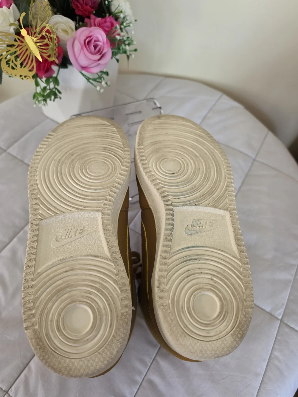 Nike Women's Ebernon Mid SE Wheat/Sail Sneakers Size 9